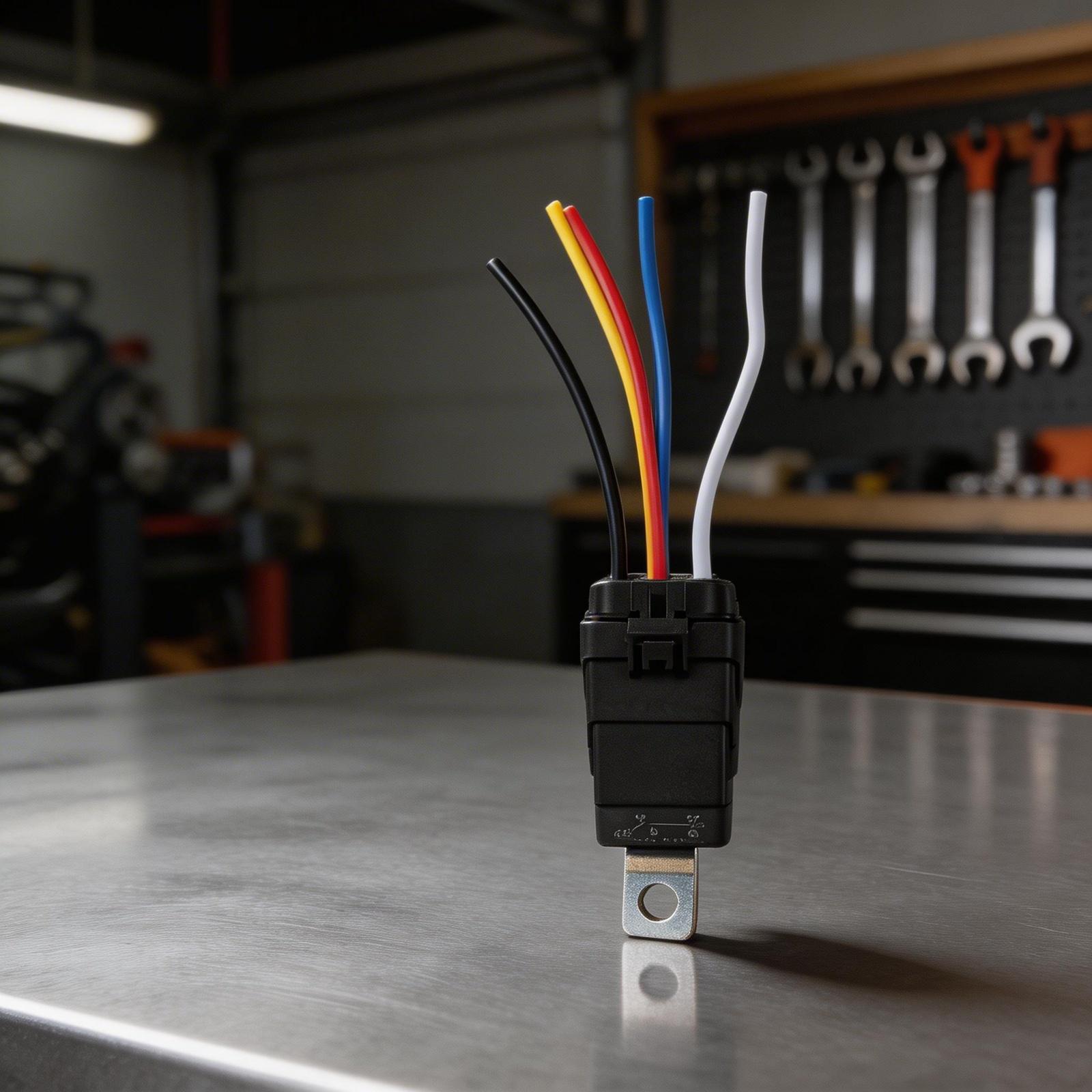 For Cars For Trucks 12V Relay Harness For Car Wiring Waterproof Car Relay Harness Plastic Shell Built-in Diode 12V