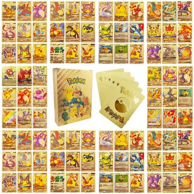 55Pcs Pokemon Cards VSTAR GX EX VMAX MEGA TAG TEAM Energy Trainer Charizard Pikachu Rare Collection Battle Card I06