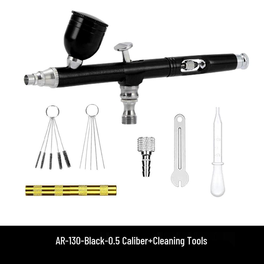 Lightweight 130 Airbrush for Nail Art, Tattoo, Models, Pastry, Beauty, and Oxygen Injection.