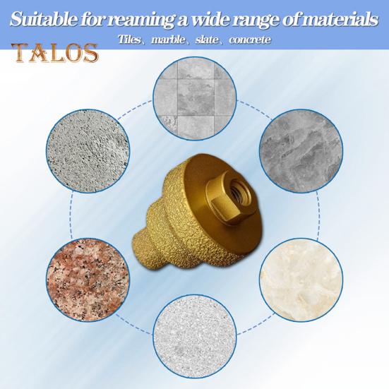 1/2 stk Diamant Trinnvis Pagode Bor Bits Hullutvider Rustsikker Korrosjonsbestandig Flerlags Konisk Hullåpner Bor Bits