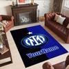 Inter Milan Personalized Text Floor Mat Design for Kitchen Bedrooms Dining Room Dormitory Antislip Carpet Decorate Offices Spiritual Gift