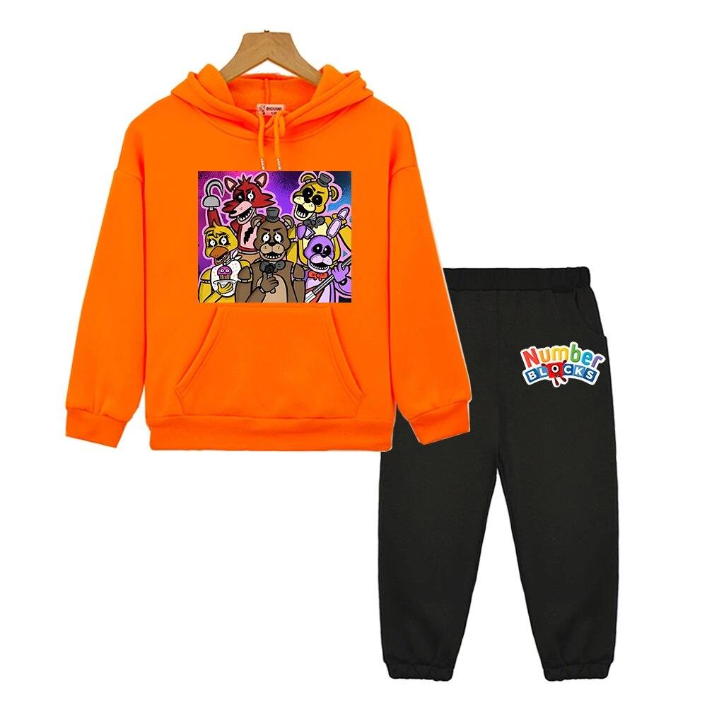 FNAF Kids Boutique Clothes Anime Hoodie Sweatshirt Fleece Pullover Autumn Bear Rabbit Game Kawaii Jacket Boys Girls Hooded Sets