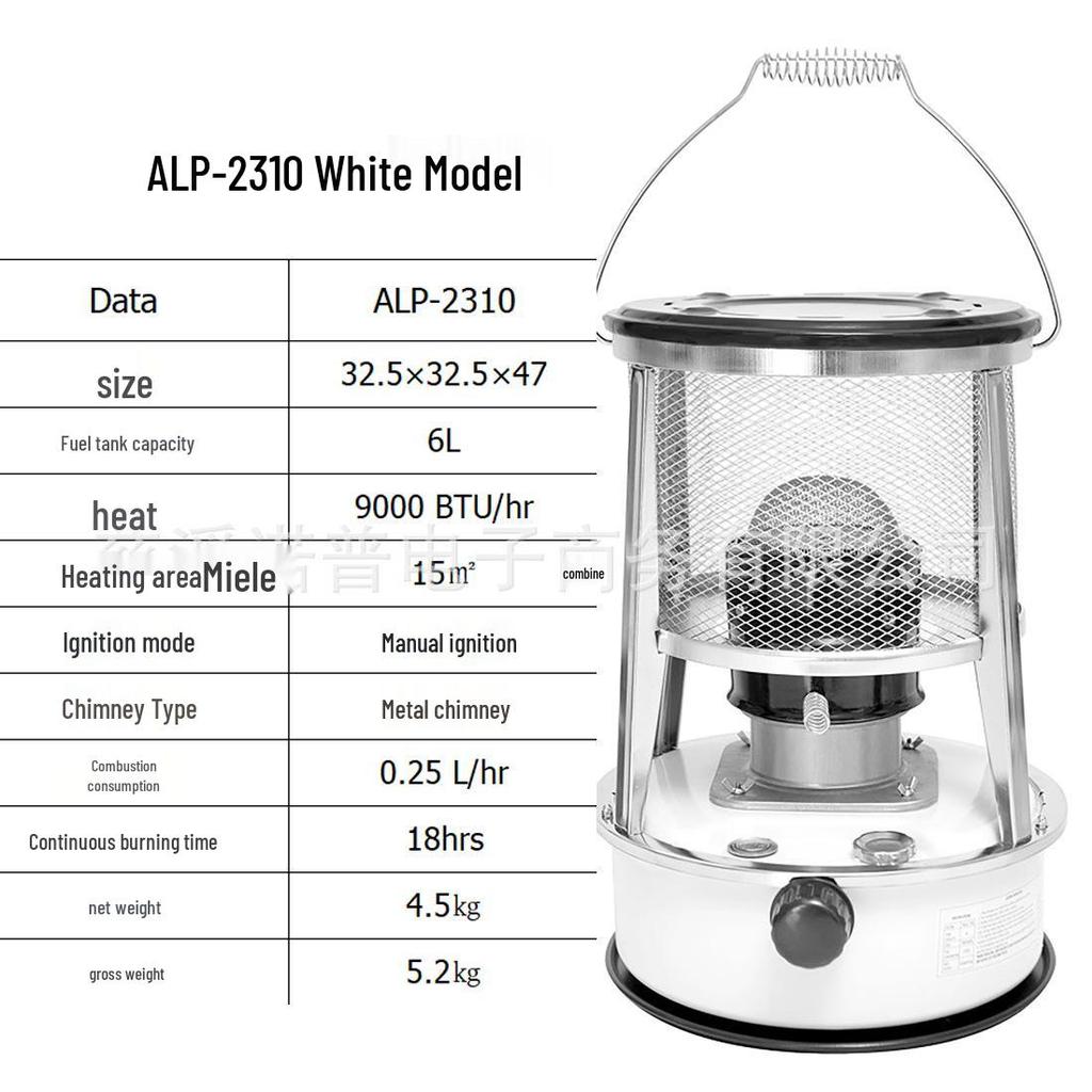 Portable Windproof Kerosene Heater & Stove for Camping, Ice Fishing, and Home Use