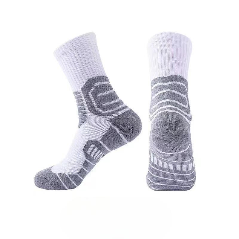 Herren Frühling und Herbst Professionelle Basketball Sport Tide Schweißabsorbierend Atmungsaktiv Rutschfest Schlauchsocken