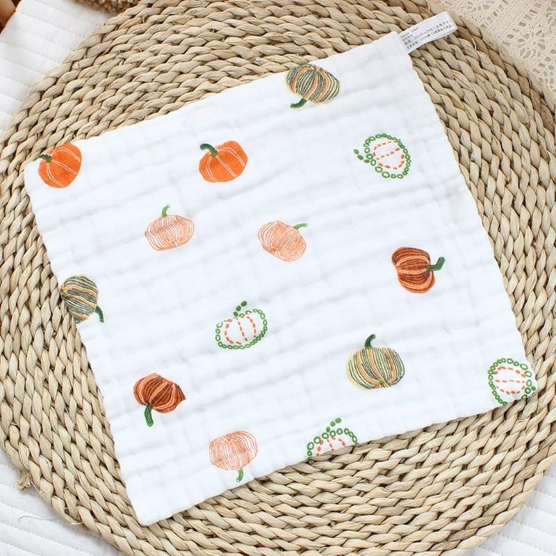 Cotton Baby Burp Cloth Soft and Breathable Newborns Washcloth for Teething Time Gentle Skin Care 30x30cm