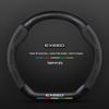 Genuine Leather & Carbon Fiber Steering Wheel Cover for Exeed TX - Suede, Anti-Slip, All-Season.