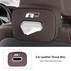 New PU Leather Car Tissue Box Storage Bag Accessories Key For Volkswagen VW Golf Teramont T-Cross Polo Tiguan Phaeton Amarok T5 BCS1