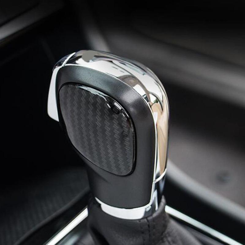For VW Passat B8 Variant Alltrack 2015 2016 2017 2018    ABS Center Gear Shift Knob Head Cover Frame Stick Trim 2PCs