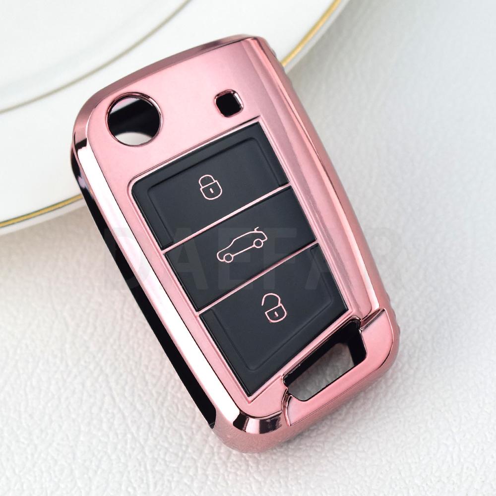 

For Volkswagen Vw Golf 7 Gti Mk7 R Touran Skoda Octavia 3 Superb Karoq Kodiaq Seat Leon Mk3 Ateca Tpu Car Key Case Cover