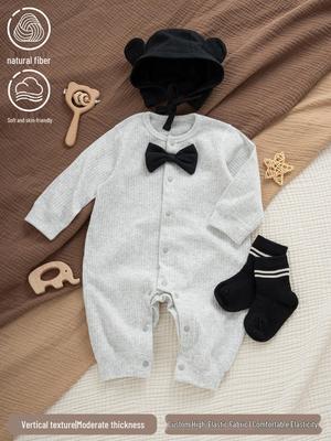 Mono Unisex para Bebé - Ropita de Primavera/Otoño, Body de Invierno, Atuendo para 100 Días/Luna Llena, Elegante y Cálido