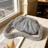 Large Capacity Cloud Plush Crossbody Bag Lightweight Mink Fur Wrinkle Handbag  Daily