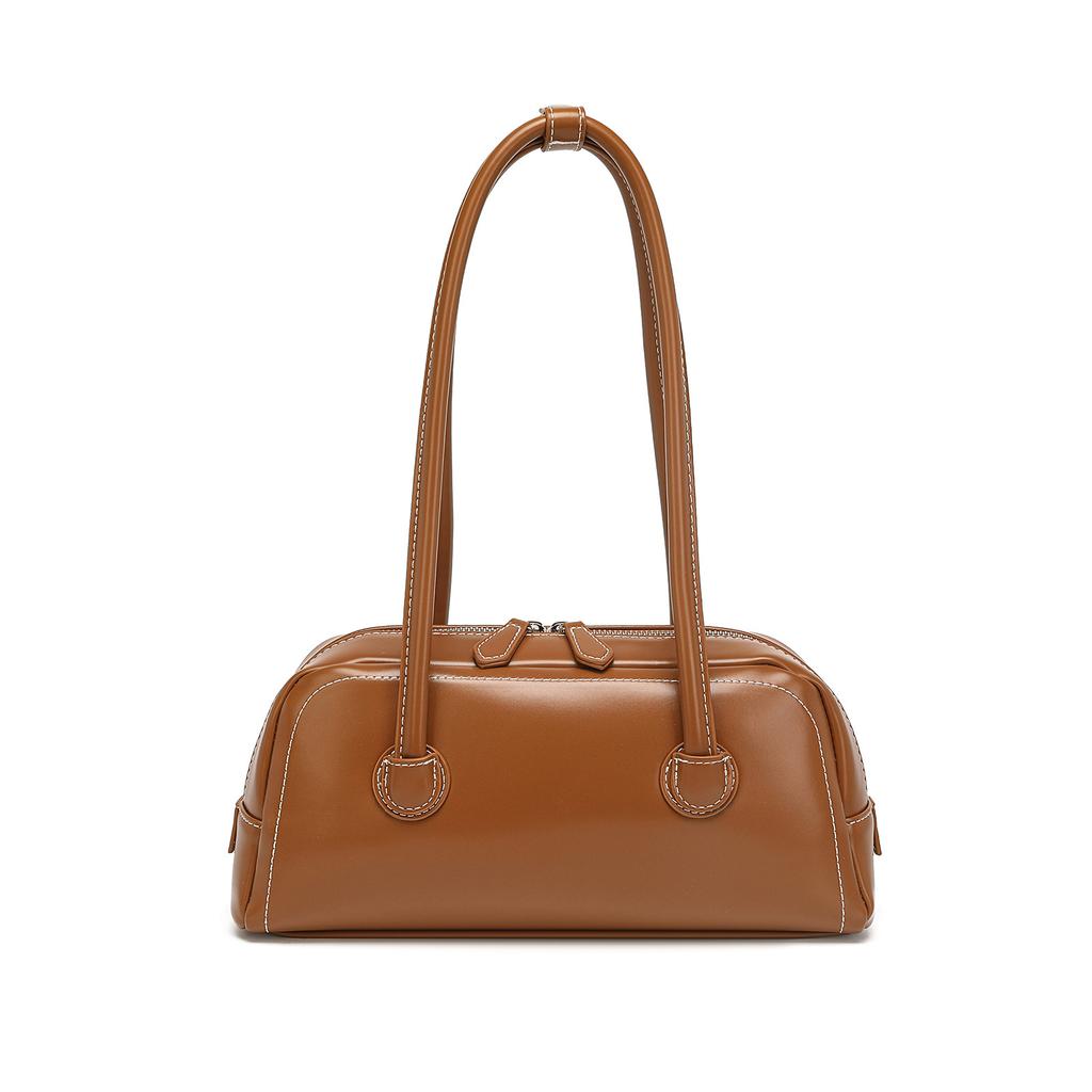 Borsa a Spalla Singola, Nuova Borsa a Spalla Retro alla Moda, Borsa da Bowling alla Moda e Semplice, Borsa a Spalla Singola di Alta Gamma per il Pendolarismo