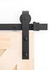 Sliding Barn Door Hardware Kit with Track and Accessories