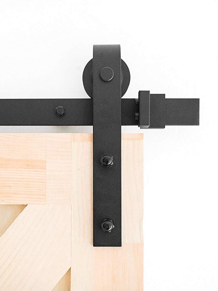 Sliding Barn Door Hardware Kit with Track and Accessories