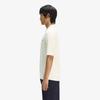 FRED PERRY [Sharp] Tonal Vertical Stripe Knit Shirt - Ecru Afpm2612324-560