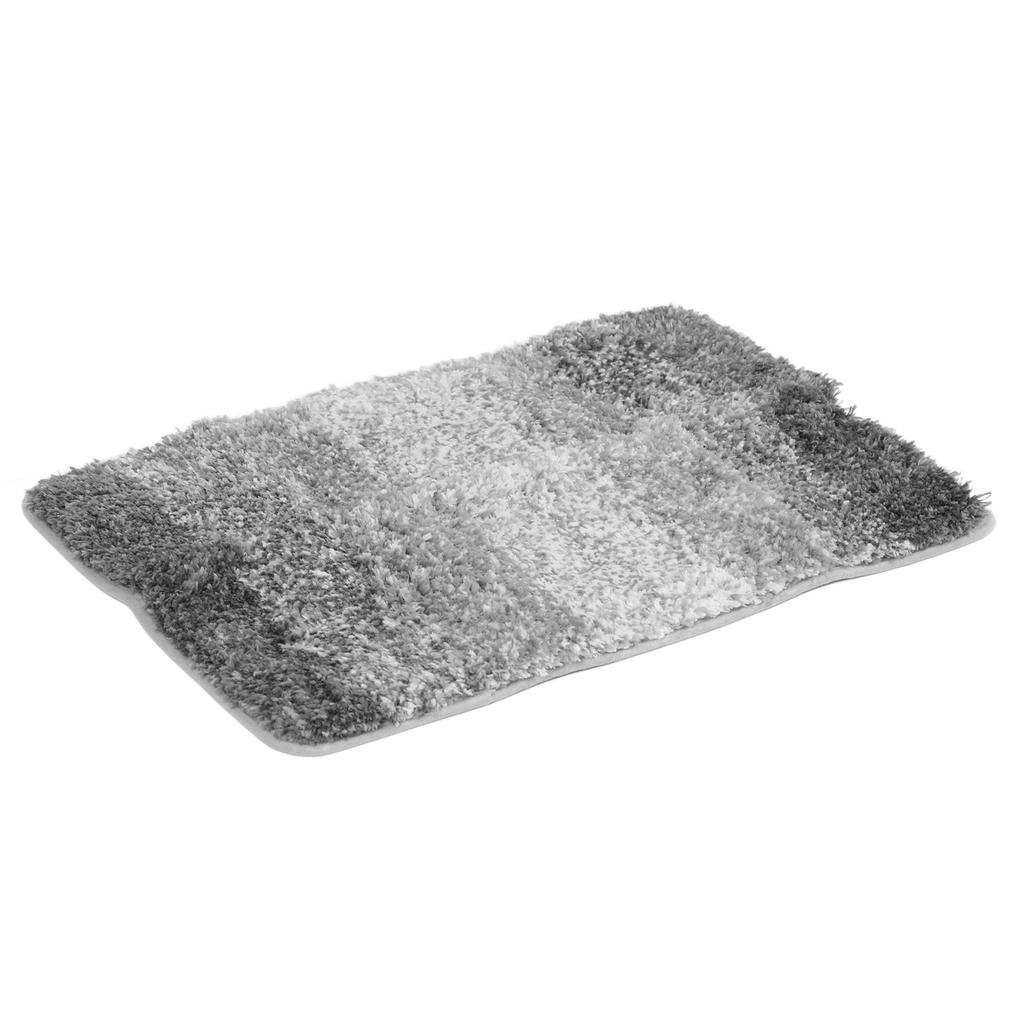 Bathroom Rugs Gradient Color Anti Slip Absorbent Polyester   Bath Floor Mat for Home Entrance Restrooms