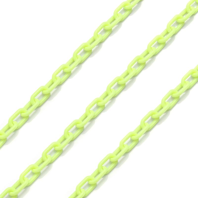 10Pcs/Lot 0.5m Colorful Acrylic Link Chain Keychains for Decoration Making Accessories DIY Necklace Bracelet Phone Chain Supply