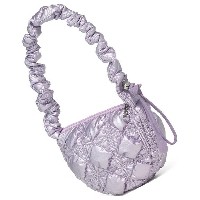 

New CARLYN Nylon One Shoulder Handbags Regular Women s Light Purple H73101010V 21.1*7.1*17.0CM