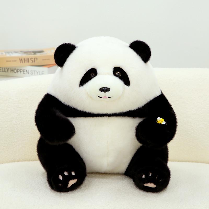 Plush Toy Panda Bee Themed Giant Panda Doll Stuffed Animal Gift Cushion And