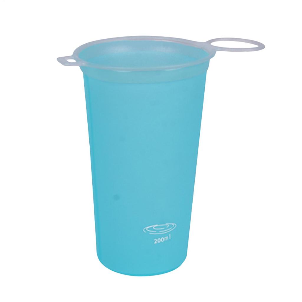 200ml Outdoor Sports Water Bottle Folding Portable Drinking Mugs BPA Free Water Bag Non Toxic TPU Marathon