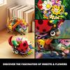 Insect Flower Building Blocks Creativity ladybug Beetle Bee Model Bricks Desktop Decoration Diy Toys For Kids Holiday Gifts