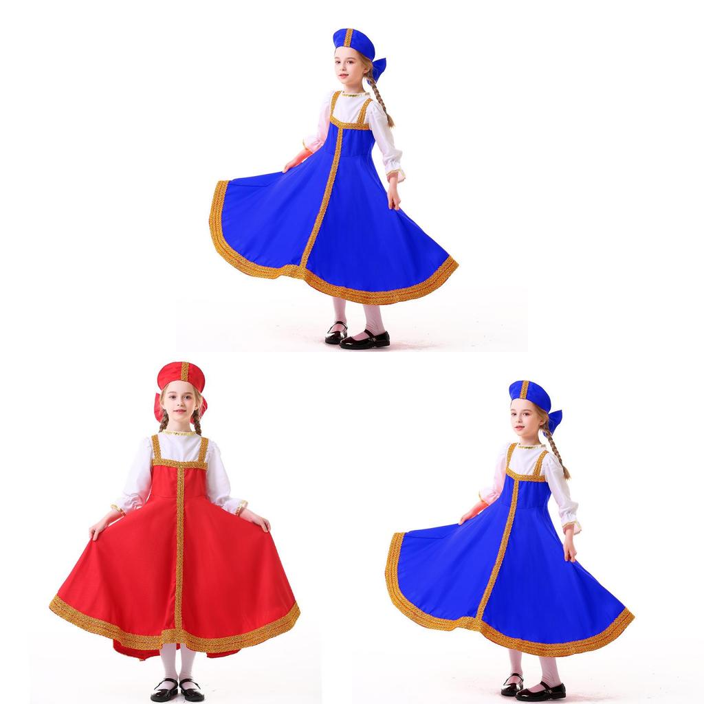 Ethnic Costume With Polyester Fabric For Cultural Performances And Stage Shows