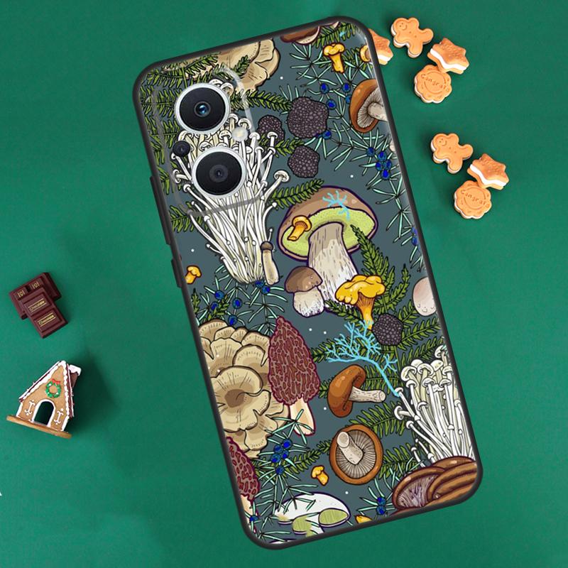 Mushroom Forest Case For OPPO Reno 14 13 12 11 F 10 Pro 8T 8 7 Lite Cover For OPPO Find X8 X6 X5 X9 Pro Coque
