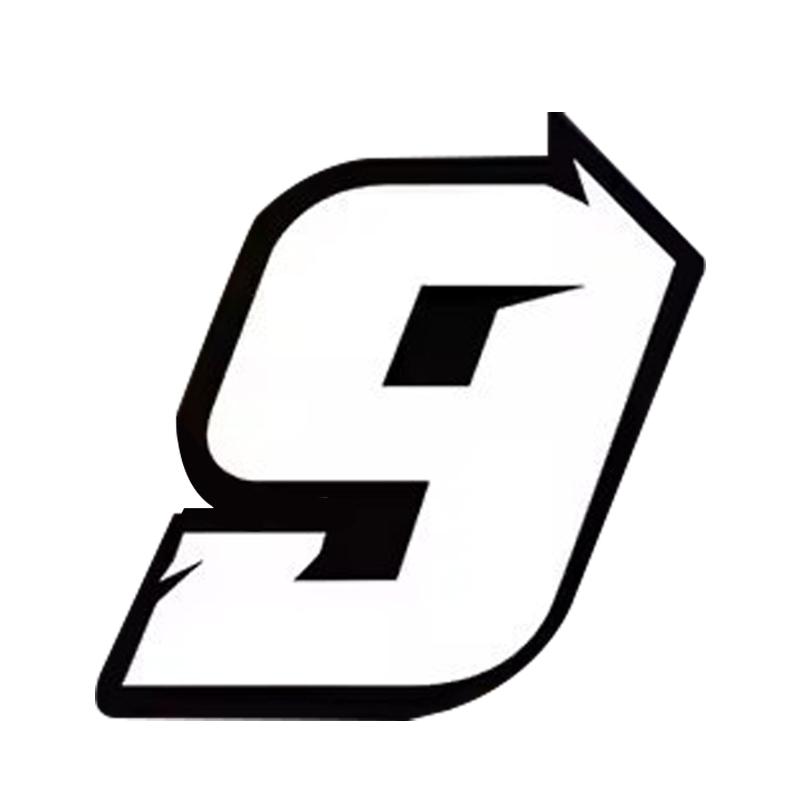 1PC Motorcycle Reflective Sticker,Helmet Decoration,Waterproof And Wear-Resistant,Arabic Numeral Sticker,Motorcycle Accessories