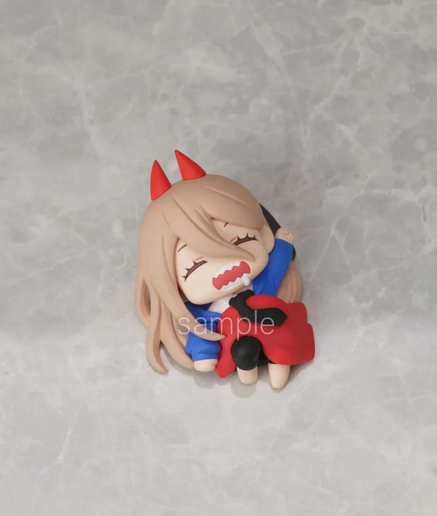 Chainsaw Man Cute Power Figure Sleeping Anime Denji Aki Kawaii Action Figurine Pochita Staue Desk Decor Accessories Toy Gift