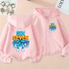 Nuovi Felpe con Zip Six Seven per Bambini Divertenti 67 Sweatshirt Brainrot Bambino Ragazza Ragazzo Felpa con Cappuccio e Zip Top Moda Casual