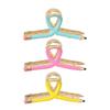 3Pcs Lovely Pencil Shape Hair Clip for Teacher Day Gift Back To School Present Hair Claw Clip for Women Everyday Wear