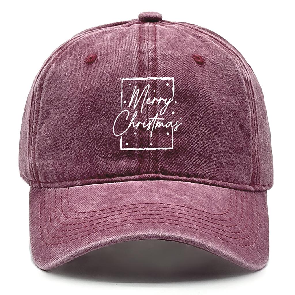 Frohe Weihnachten Druck Caps Für Damen Unelastische Snapback Caps Perfekt Als Outdoor-Accessoire Unisex Sonnenhut Einheitsgröße
