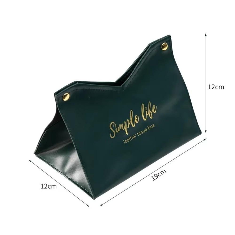 Modern Leather Tissue Case Large Storage Container Napkin Holder Paper Towel Box Car Tissue Box Home Living Room Decoration