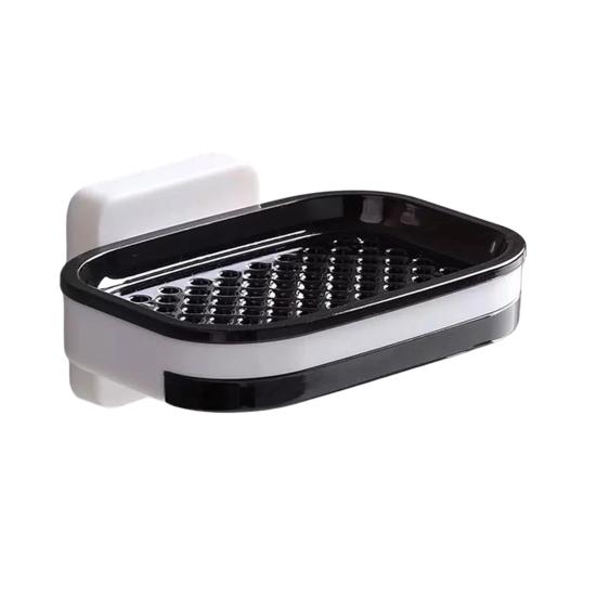 

Soap Box Double Layer Shower Soap Dish with Strong Suction Cup Single Layer чёрный