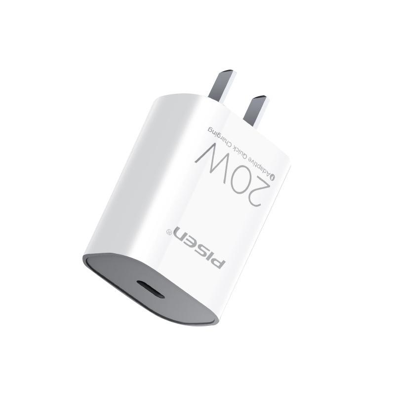 Pisen PD 20W Fast Charger, 3C Certified for Apple & Huawei Flash Charging