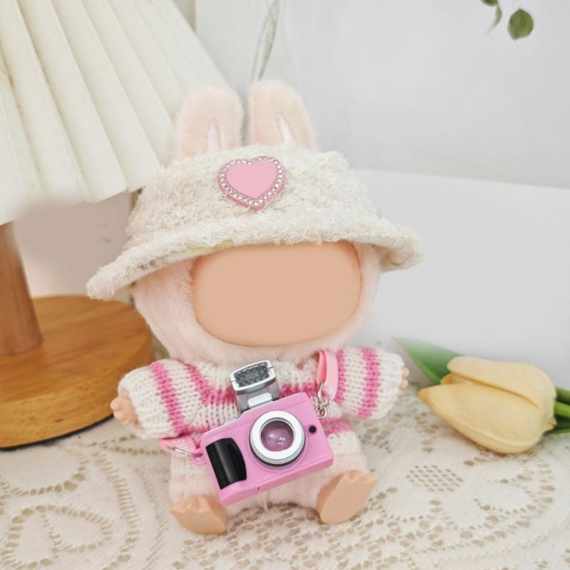 Popular Doll Sweater with Plush Hat and Accessories For Children Creative Pretend Play Game Figure Doll Display Decors