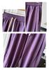 Autumn Plus Size Women's Elastic Waist Drawstring Loose High Stretch Cuffed Straight Leg Casual Pants