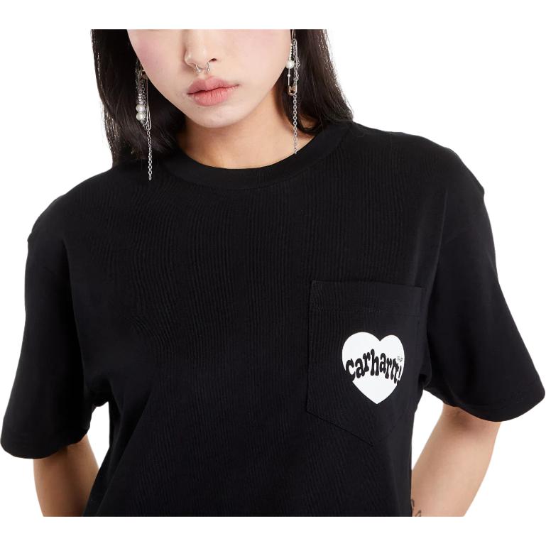 Carhartt WIP SS24 Screen S/S Amour Pocket T-Shirt Unisex T-Shirt Black I033675-0D2-XX
