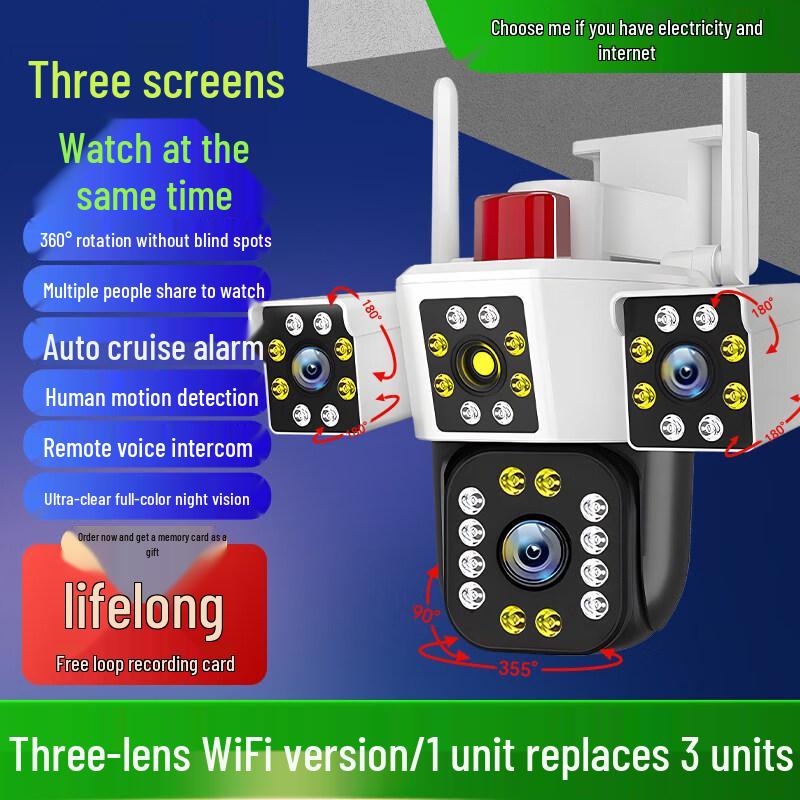 Beiyipin 360-Degree Wireless Panoramic Home Monitor