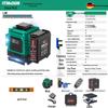 12-Line Green Infrared Laser Level: Wall-Mounted, Floor, Outdoor Automatic Leveling Tool