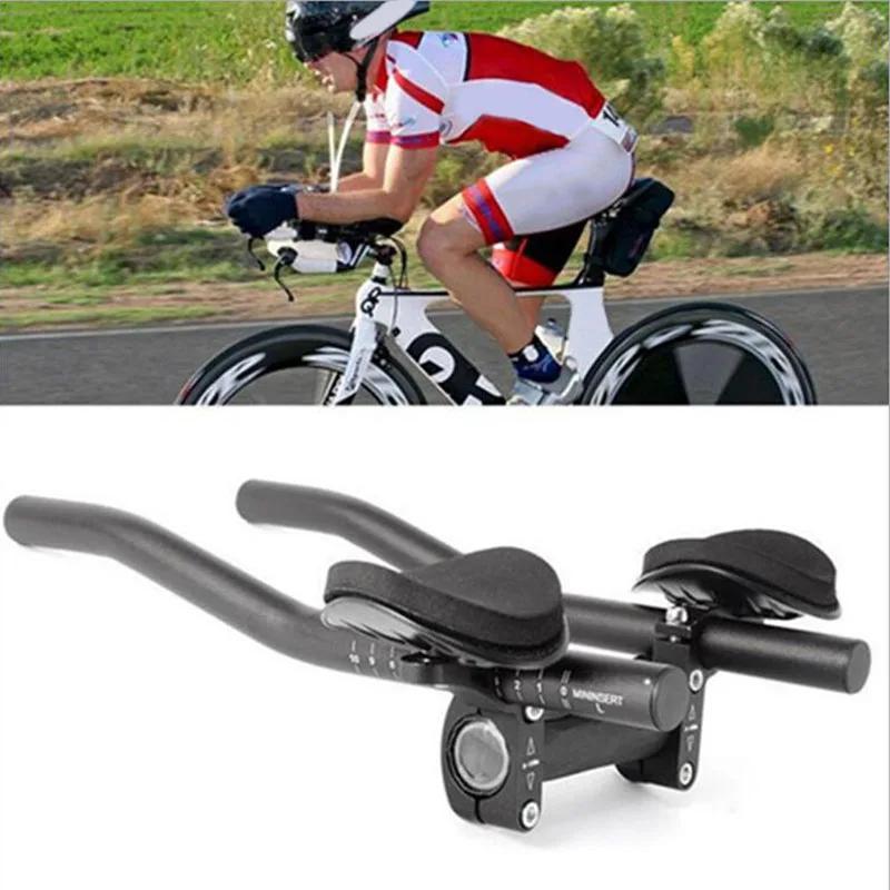 New Handlebar Aluminum Alloy Rest TT Bars Arm Relaxation Rest Split Vice Cycling Bike Rest Handlebar Bicycle Bike Long Distance