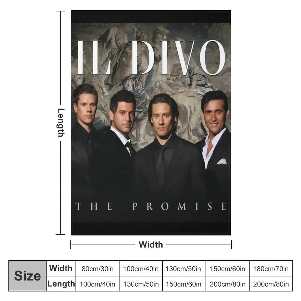 Il Divo the Promise Throw Blanket Single Blanket Furry Blanket Luxury St Blanket Bed Fashionable Blanket