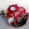 Merry ChristmasRed Foil Ornament with Snowflakes and BaublesUmbrella, Portable 3-Fold Compact Umbrella,Christmas Gift ES426