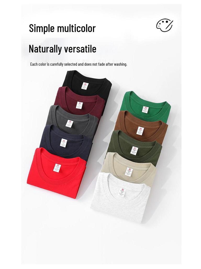 Korean Style 2025 Summer Pure Cotton Round Neck Short Sleeve Women's Casual T-shirt