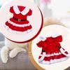 Dog Christmas Dress Christmas Dog Outfit Mrs Santa Claus Pet Clothes Puppy Xmas Holiday Costume Cat Skirt Winter Pet Clothes Cute Girl Red Dresses
