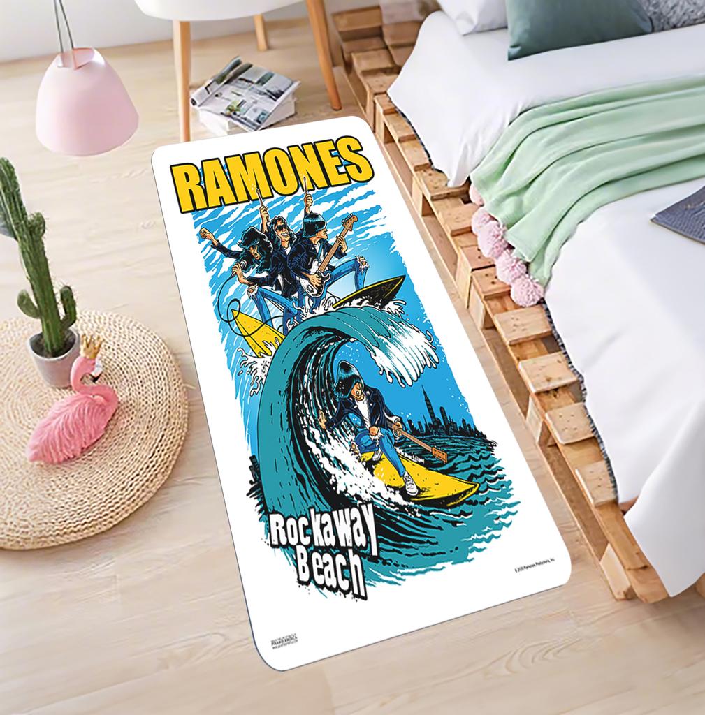 Ramones Band Printed Carpet for Living Room Decoration Non Slip Home Rugs Bedroom Kitchen Washable