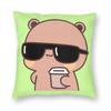 Cute Panda Bear Bubu Dudu Pillowcase Printed Polyester Cushion Cover Decor Throw Pillow Case Cover Home Zipper 18''