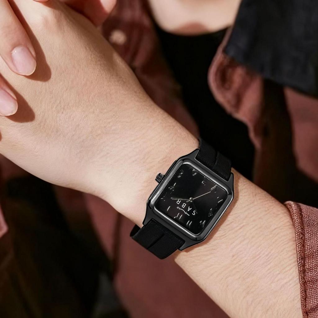 Reloj de Cuarzo Cuadrado de Lujo Ligero para Mujer con Estilo de Negocios y Correa Magnética