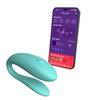 Sync Lite Couple Vibrator Vibrator Wearable Vibrating Couple Toy Shared Vibration Rechargeable Blue – C-Shaped – – – –