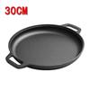 ZISIZ 30cm Cast Iron Flat Griddle Pan
